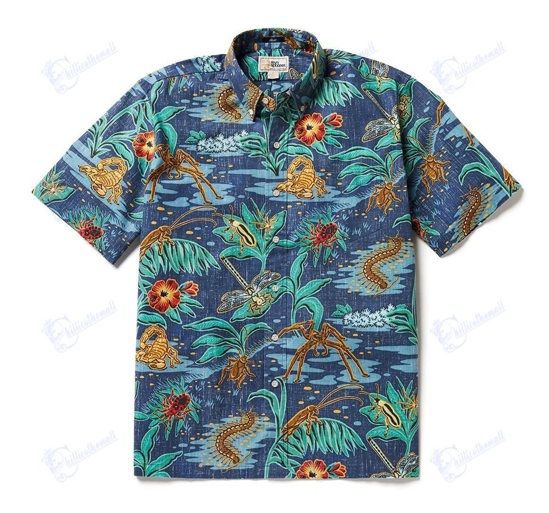 Personalized Buggin' Out Dress Blues Hawaiian Shirt, Button Up Aloha Shirt For Men, Women