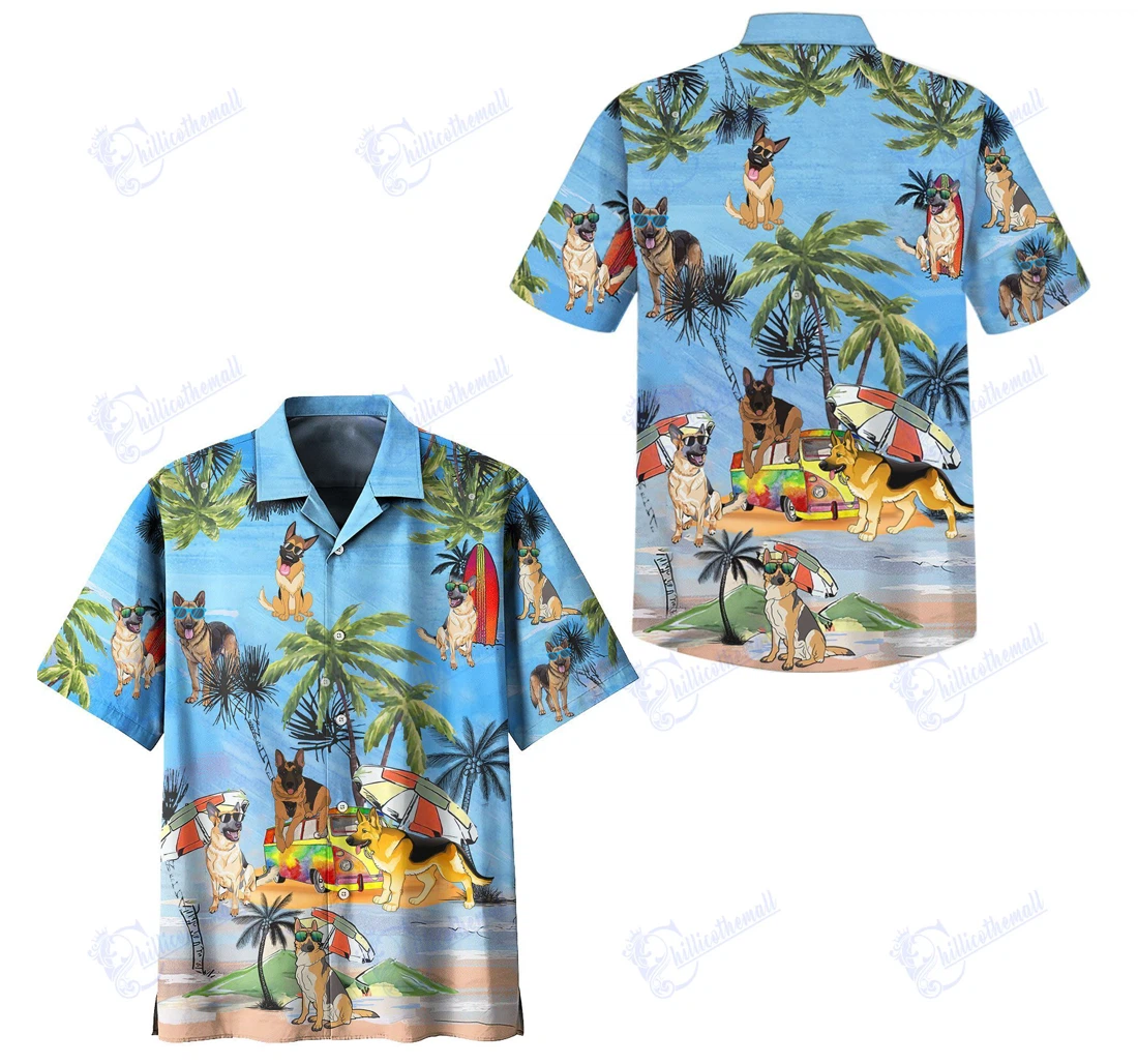 Personalized Premium Gsd Dt Hawaiian Shirt, Button Up Aloha Shirt For Men, Women