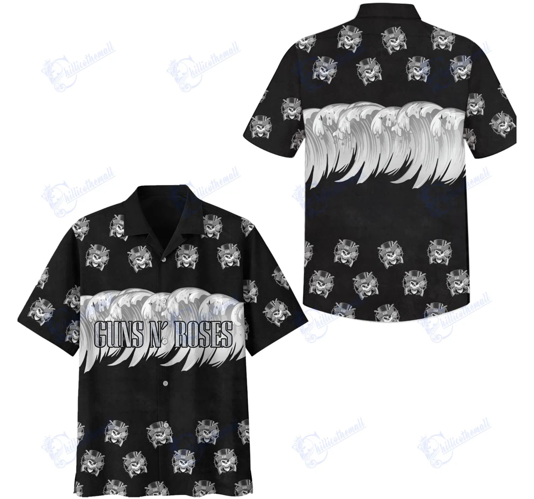 Personalized Premium Gnr La Hawaiian Shirt, Button Up Aloha Shirt For Men, Women