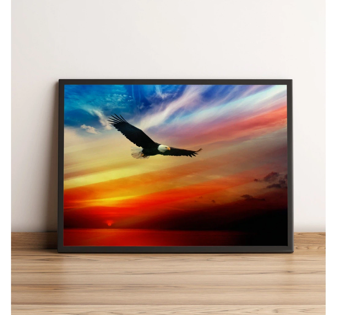 Personalized Poster, Canvas - Usa Independence Day Eagle Great Best Best Pretty Print Framed Wall Art