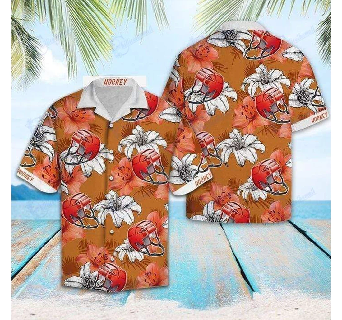 Personalized Hockey Lover V-zides Sport Hawaiian Shirt, Button Up Aloha Shirt For Men, Women