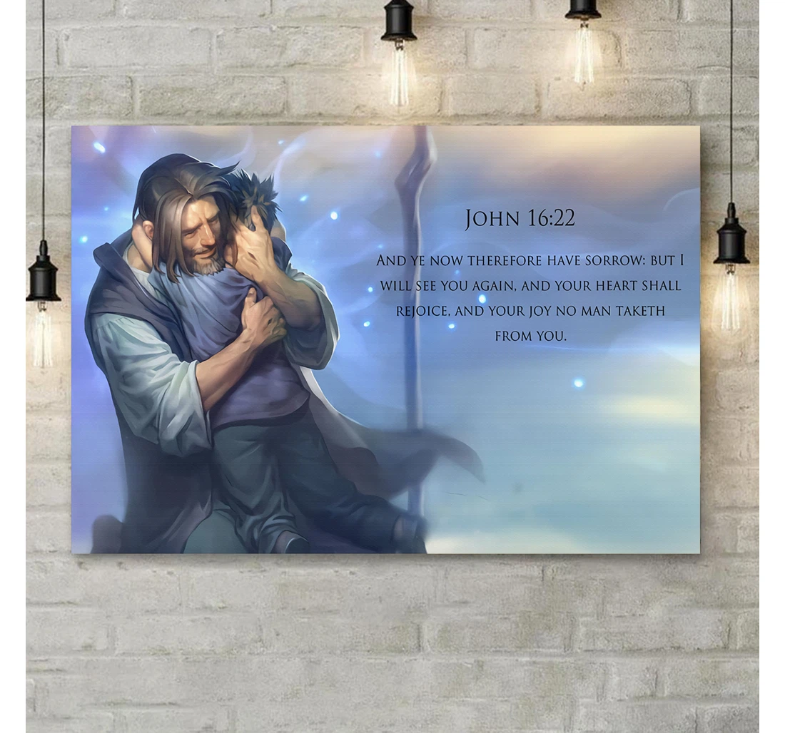 Personalized Poster, Canvas - John Jesus D All Over Da Print Framed Wall Art