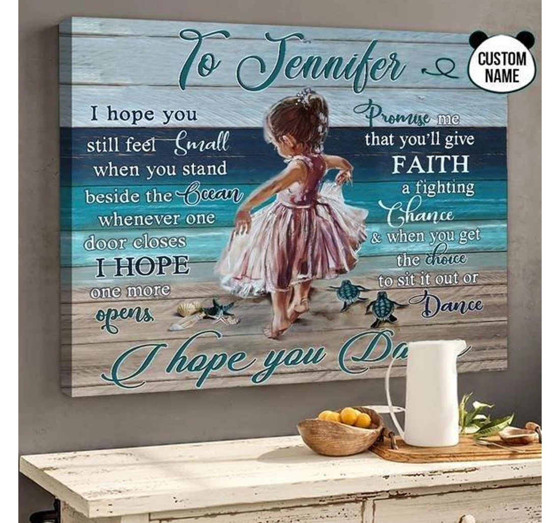 Poster, Canvas - I Hope You Dance Custom Print Framed Wall Art