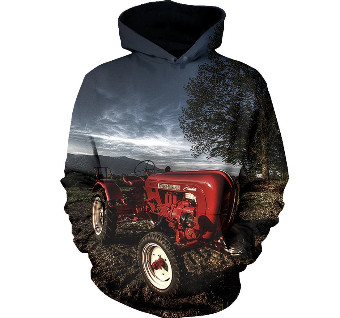 Personalized Farmer Red Zone - 3D Printed Pullover Hoodie