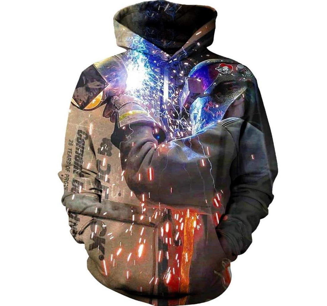 Personalized Super Cool Welder - 3D Printed Pullover Hoodie