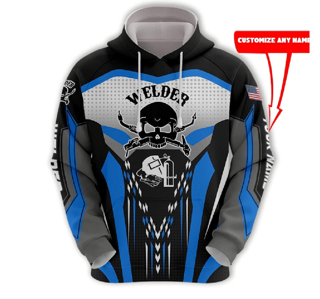 Personalized Super Welder Av - 3D Printed Pullover Hoodie
