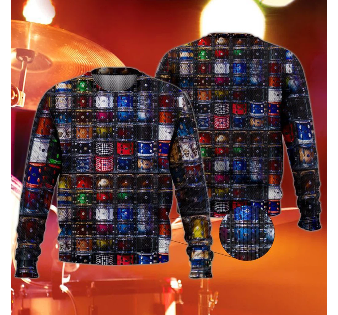 Personalized Drummer Drummer Collection - 3D Printed Pullover Hoodie