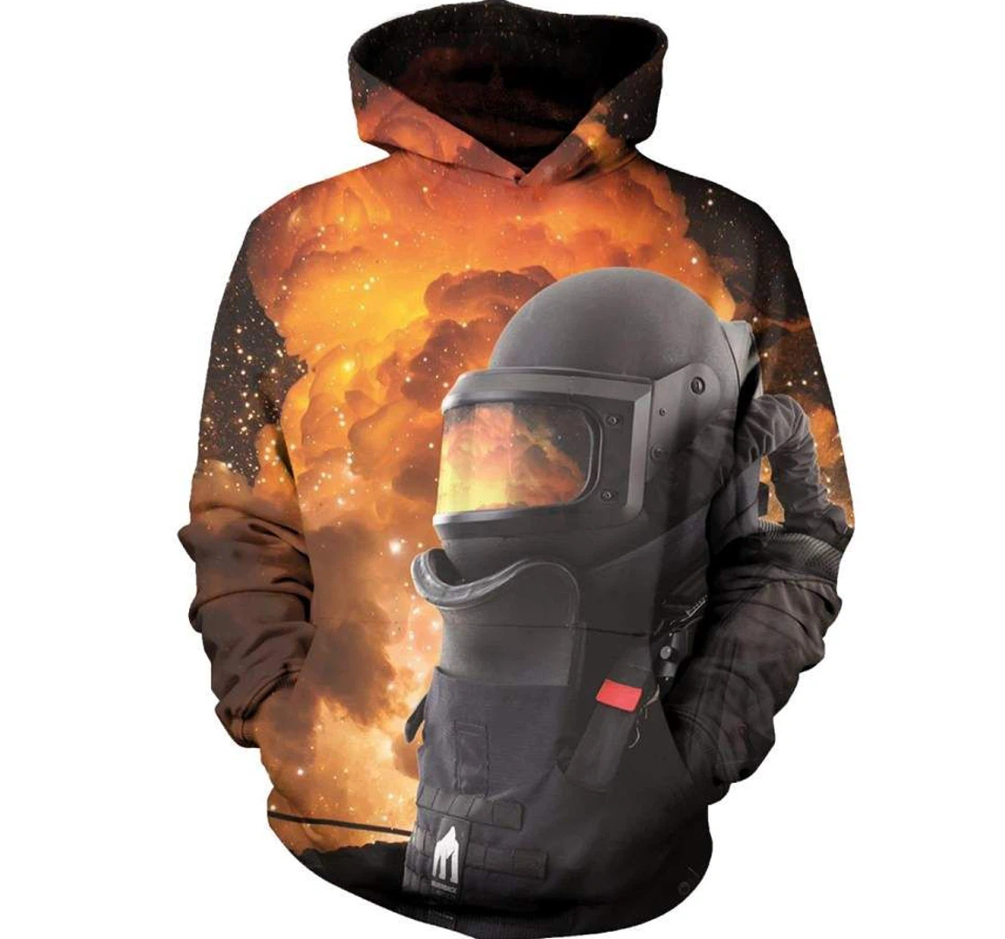 Personalized Eod Tech King Of Fire - 3D Printed Pullover Hoodie