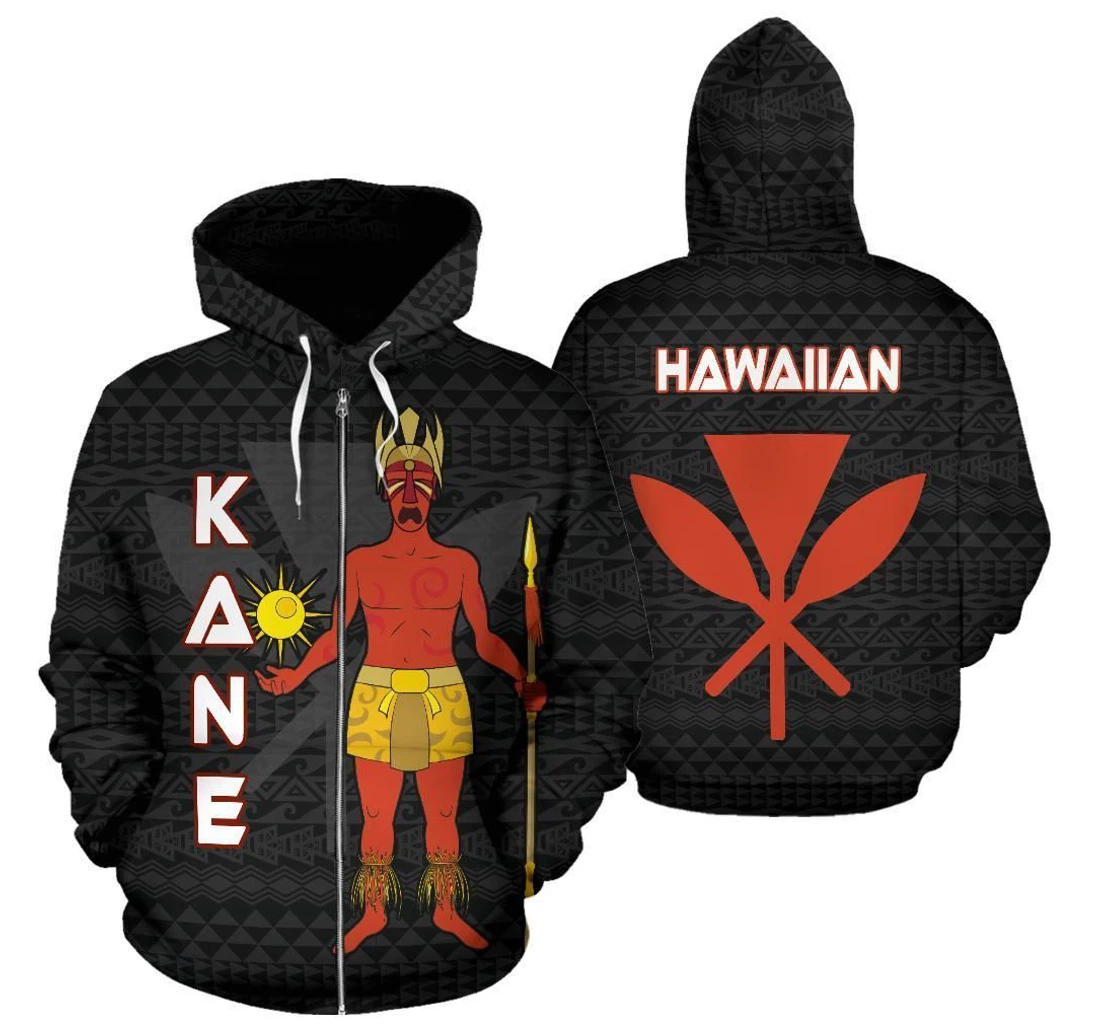 Personalized Polynesian Hawaii Up Namaka Hawaiian God Of The Myths Legends Kbavc - 3D Printed Pullover Hoodie