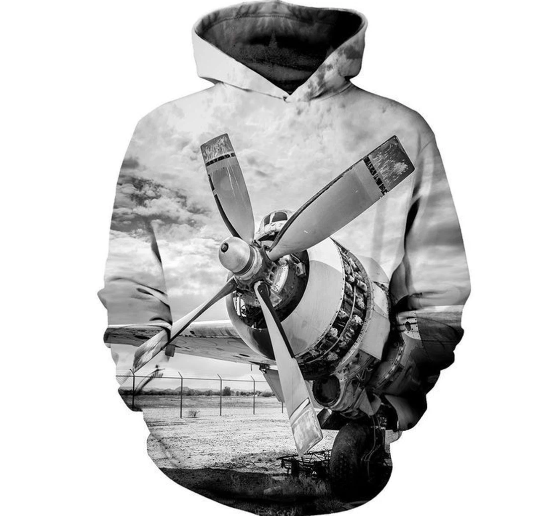 Personalized Aircraft Mechanic - 3D Printed Pullover Hoodie