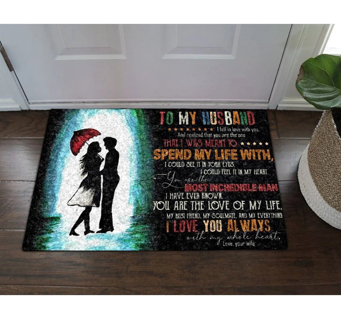 Family To My Husband Cl16110178mdd Anti-Slip, Water-Absorbent Doormat