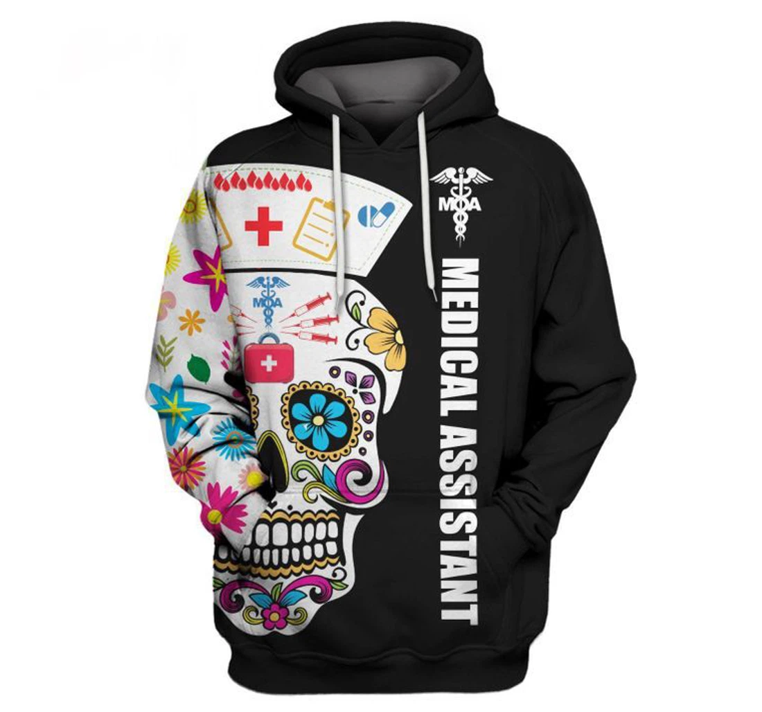 Personalized Medical Assistant Skull Tools New - 3D Printed Pullover Hoodie