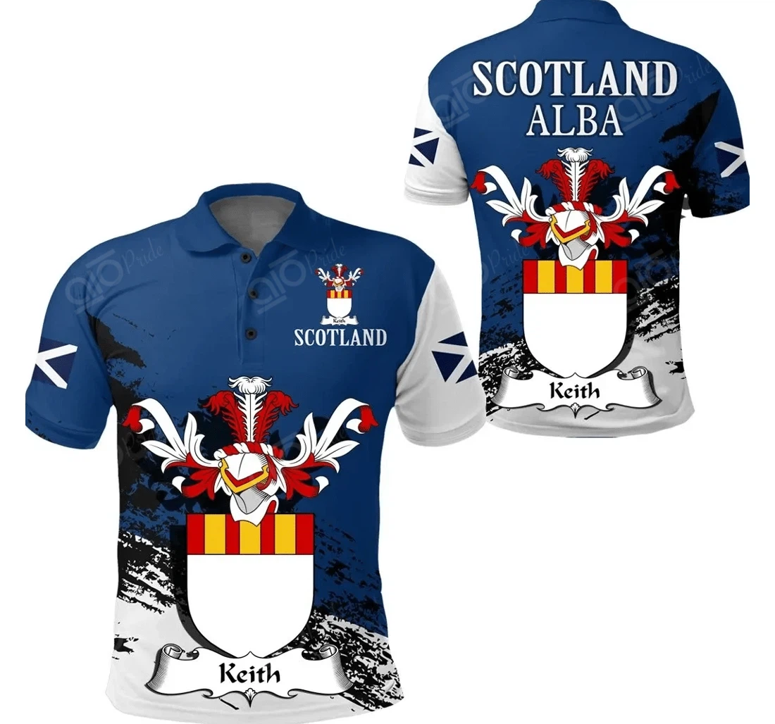Personalized Keith Scottish Family Crest Scotland Special - Golf - Polo Shirt