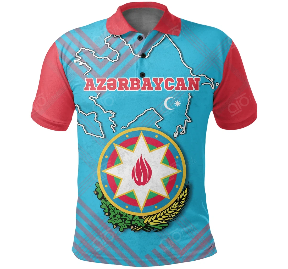 Personalized Azerbaijan With Special Map - Polo Shirt