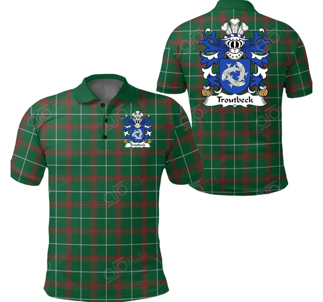 Personalized Troutbeck Daughter M Sir William Griffith Wales - Welsh National Tartan - Polo Shirt