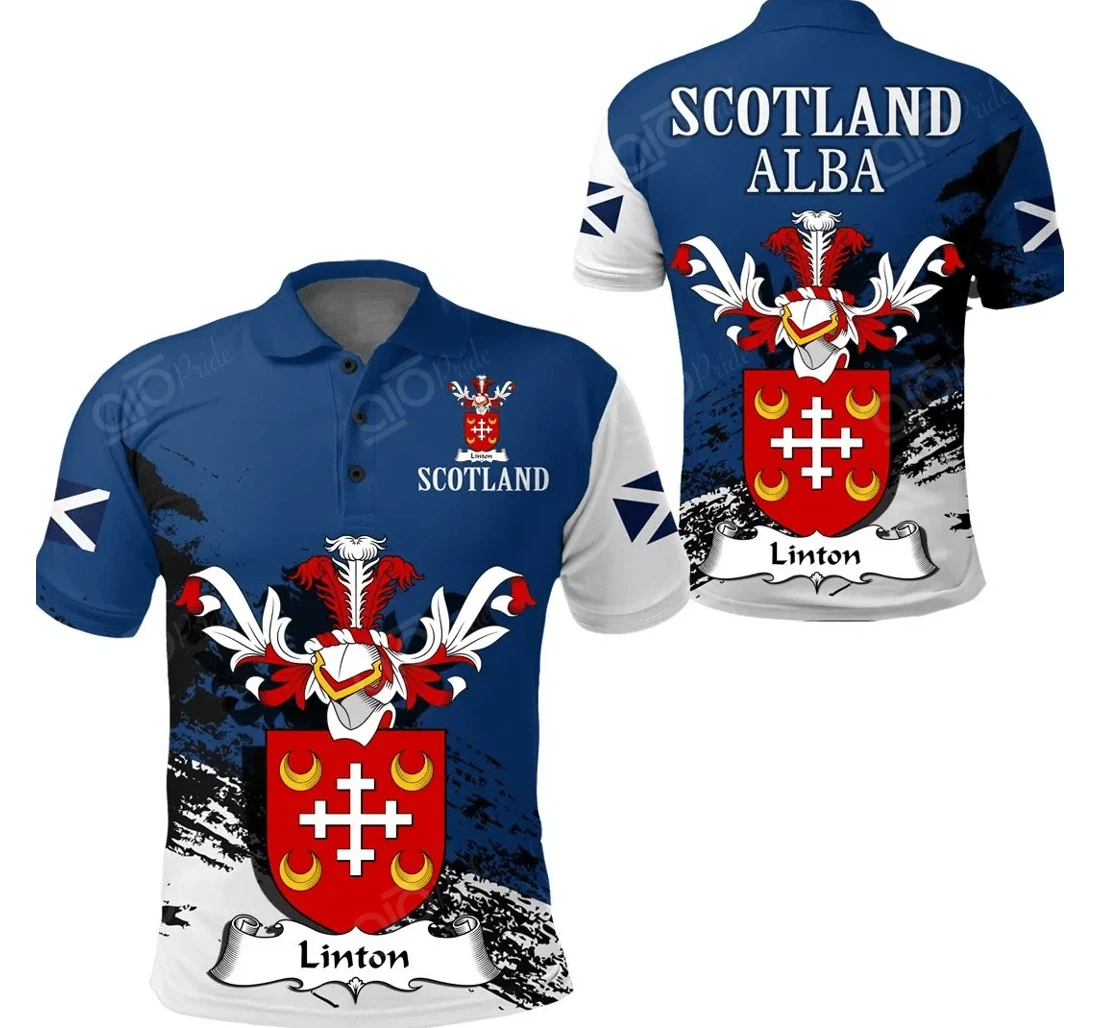Personalized Linton Scottish Family Crest Scotland Special - Golf - Polo Shirt