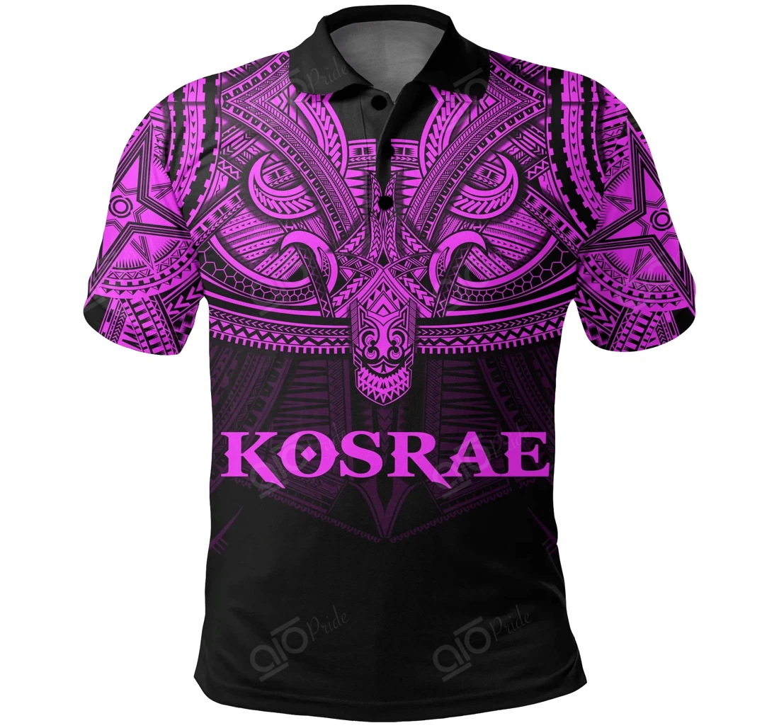 Personalized Kosrae Pink Polynesian - Polo Shirt