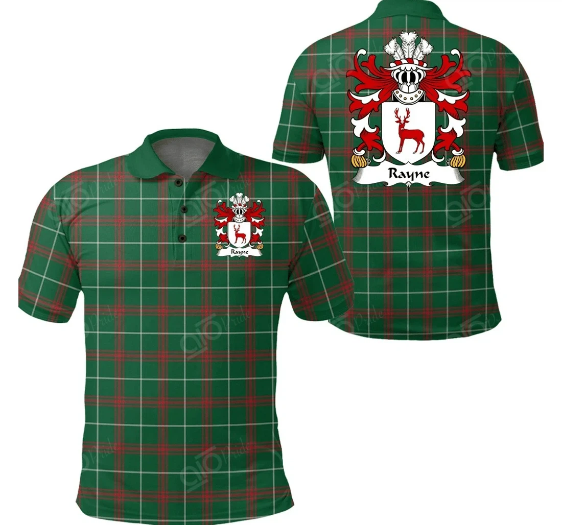 Personalized Rayne Of Brocastell - Glamorgan Wales - Welsh National Tartan - Polo Shirt