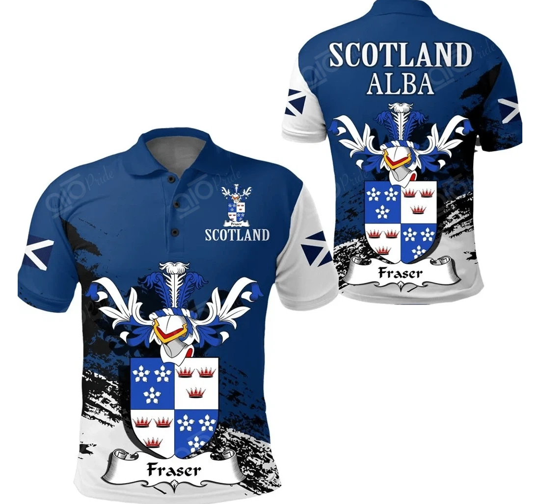 Personalized Fraser Scottish Family Crest Scotland Special - Golf - Polo Shirt