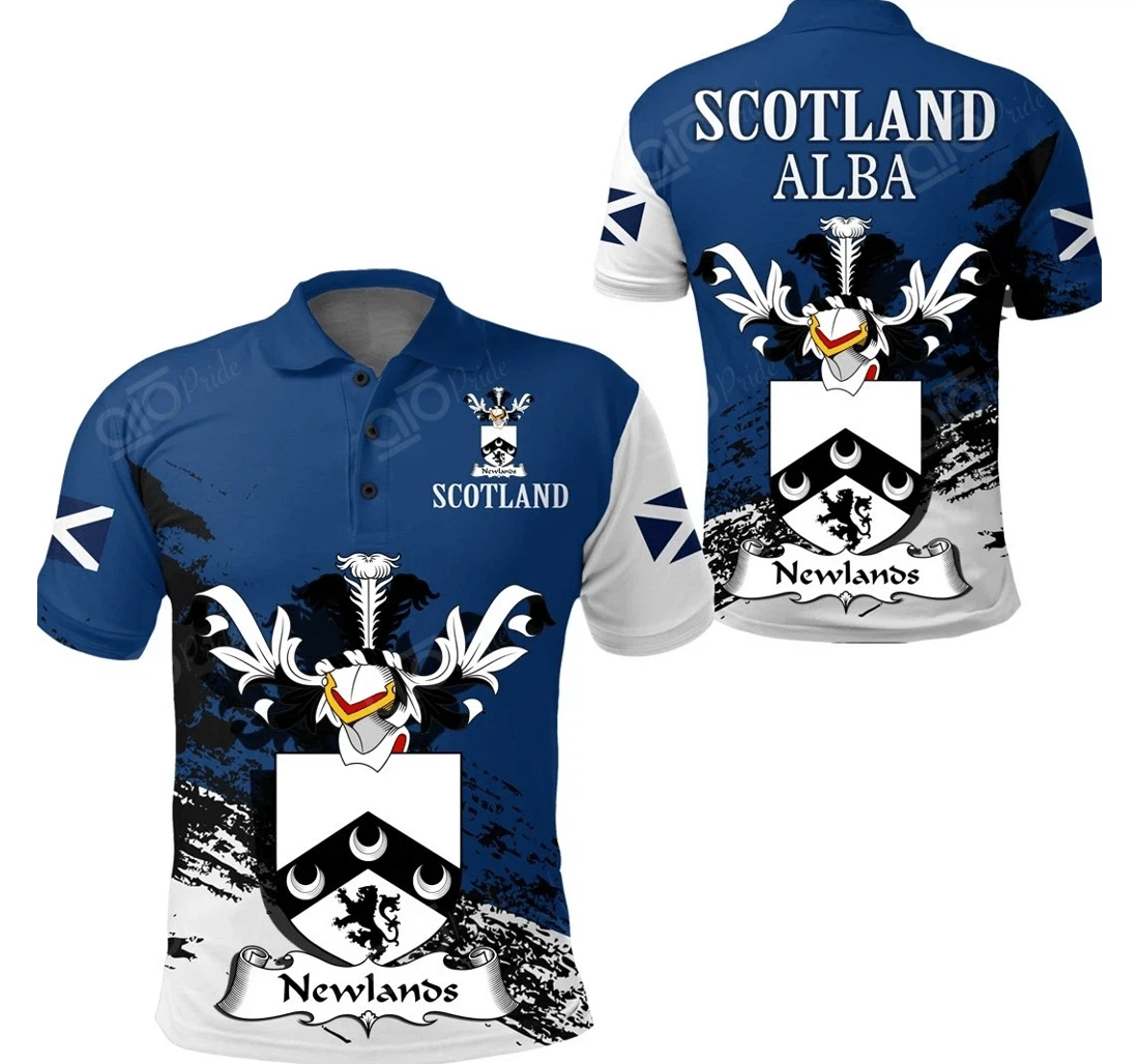 Personalized Newlands Scottish Family Crest Scotland Special - Golf - Polo Shirt