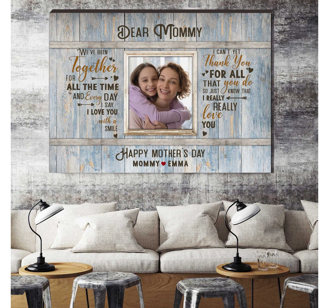 Personalized Poster, Canvas - Mothers Day Last Minute Mother And Daughter Mothers Day Mother Daughter Print Framed Wall Art