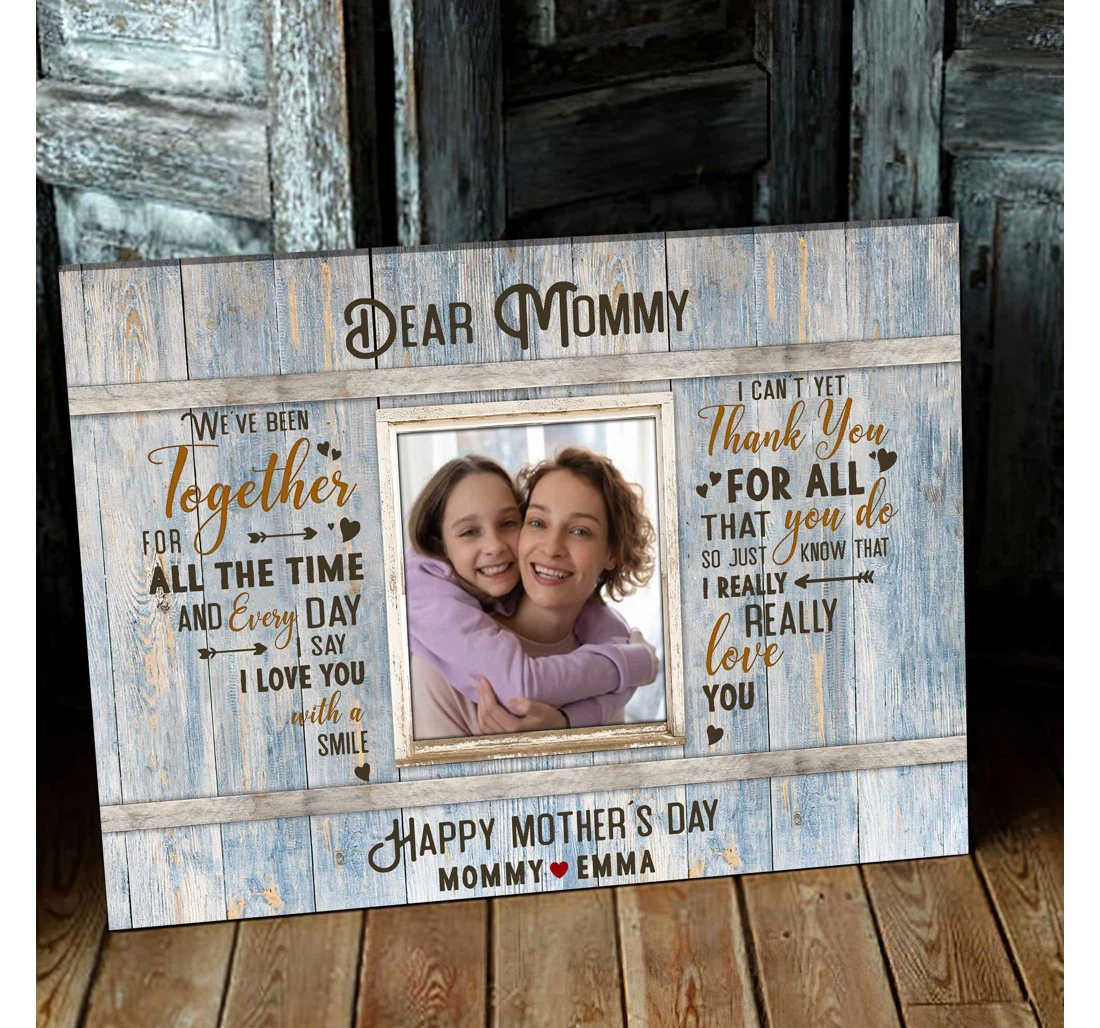 Poster, Canvas - Personalized Mothers Day From Daughter Mothers Day Mom From Daughter Print Framed Wall Art