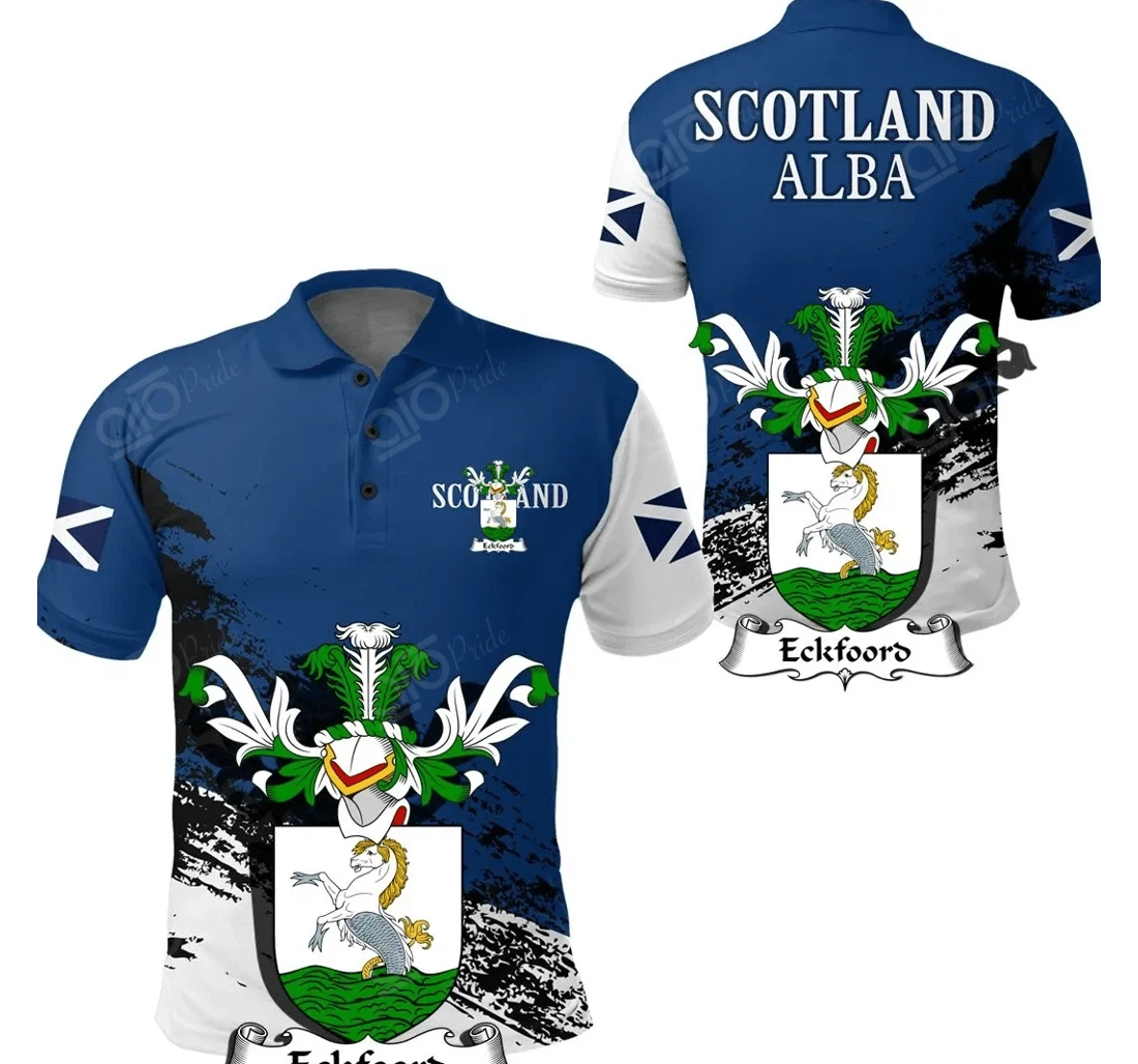 Personalized Eckfoord Scottish Family Crest Scotland Special - Golf - Polo Shirt