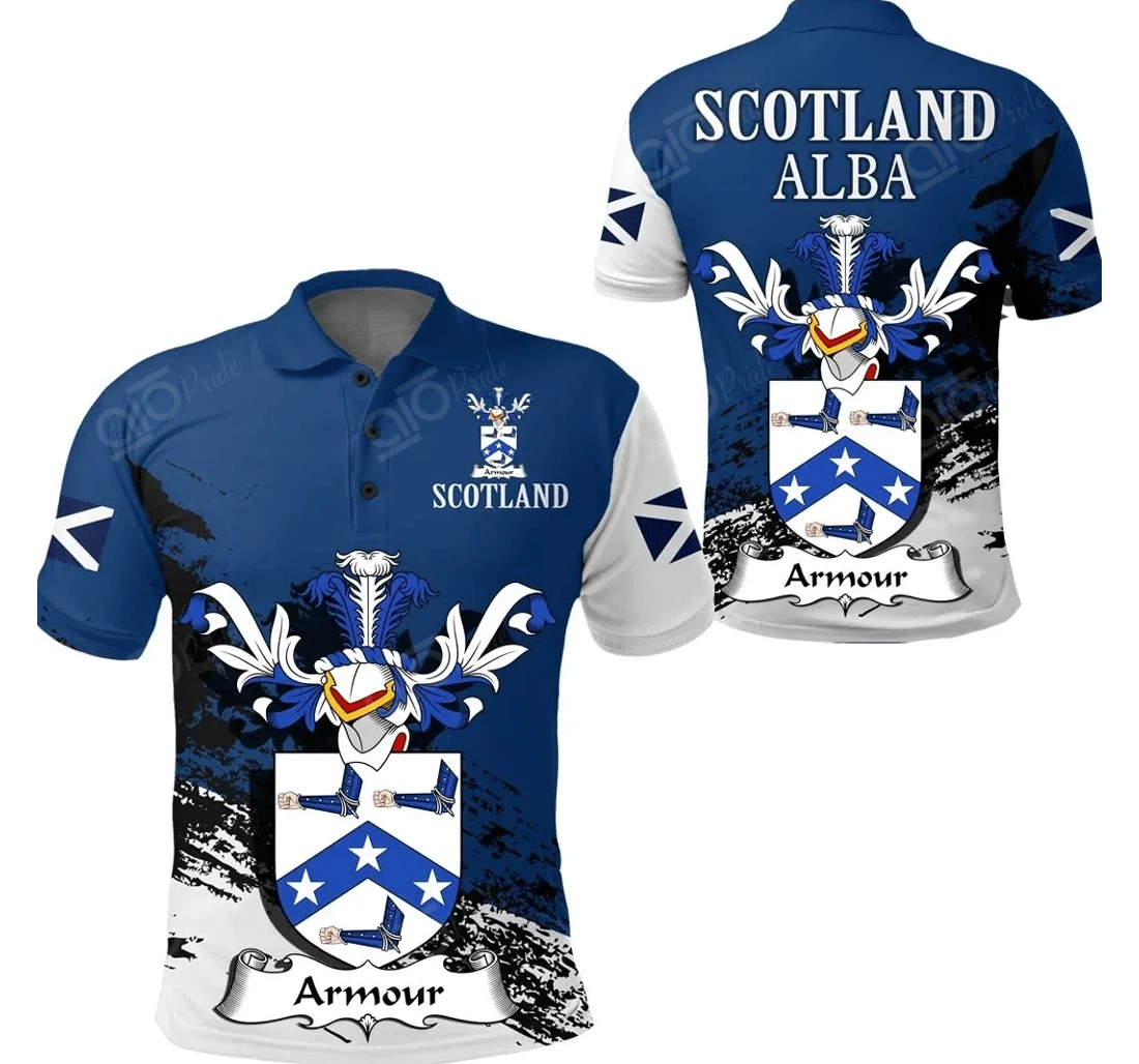 Personalized Armour Scottish Family Crest Scotland Special - Golf - Polo Shirt