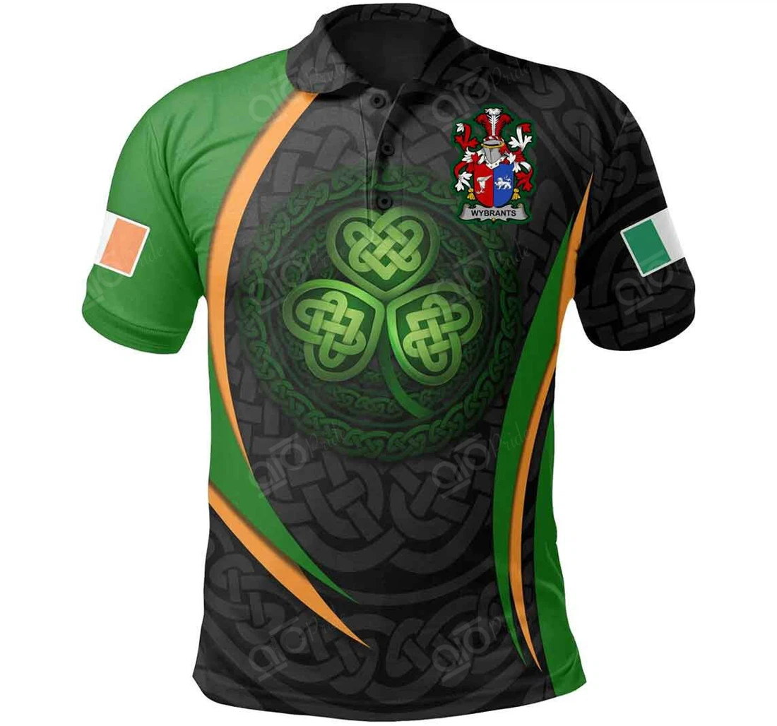 Personalized Wybrants Irish Family Crest - Irish Spirit - Polo Shirt