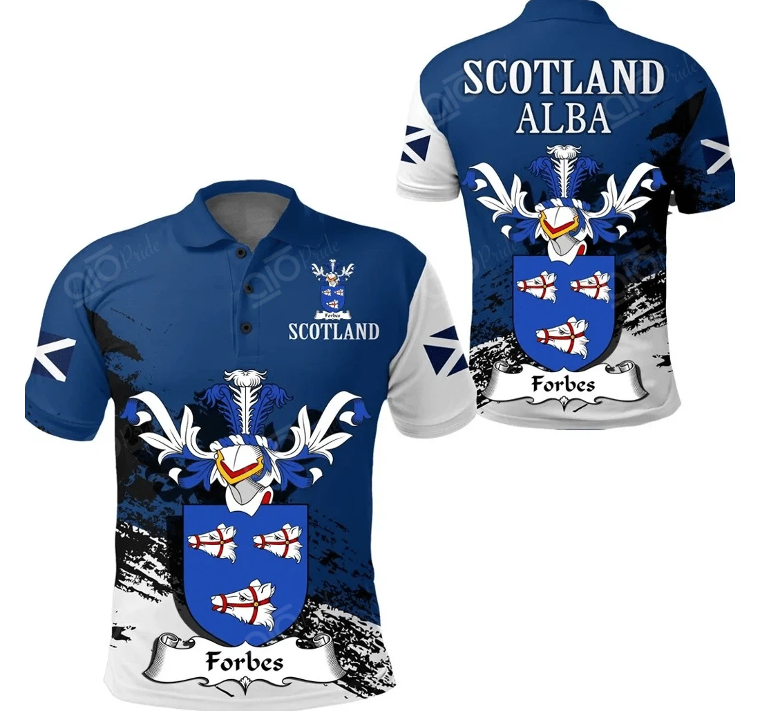 Personalized Forbes Scottish Family Crest Scotland Special - Golf - Polo Shirt
