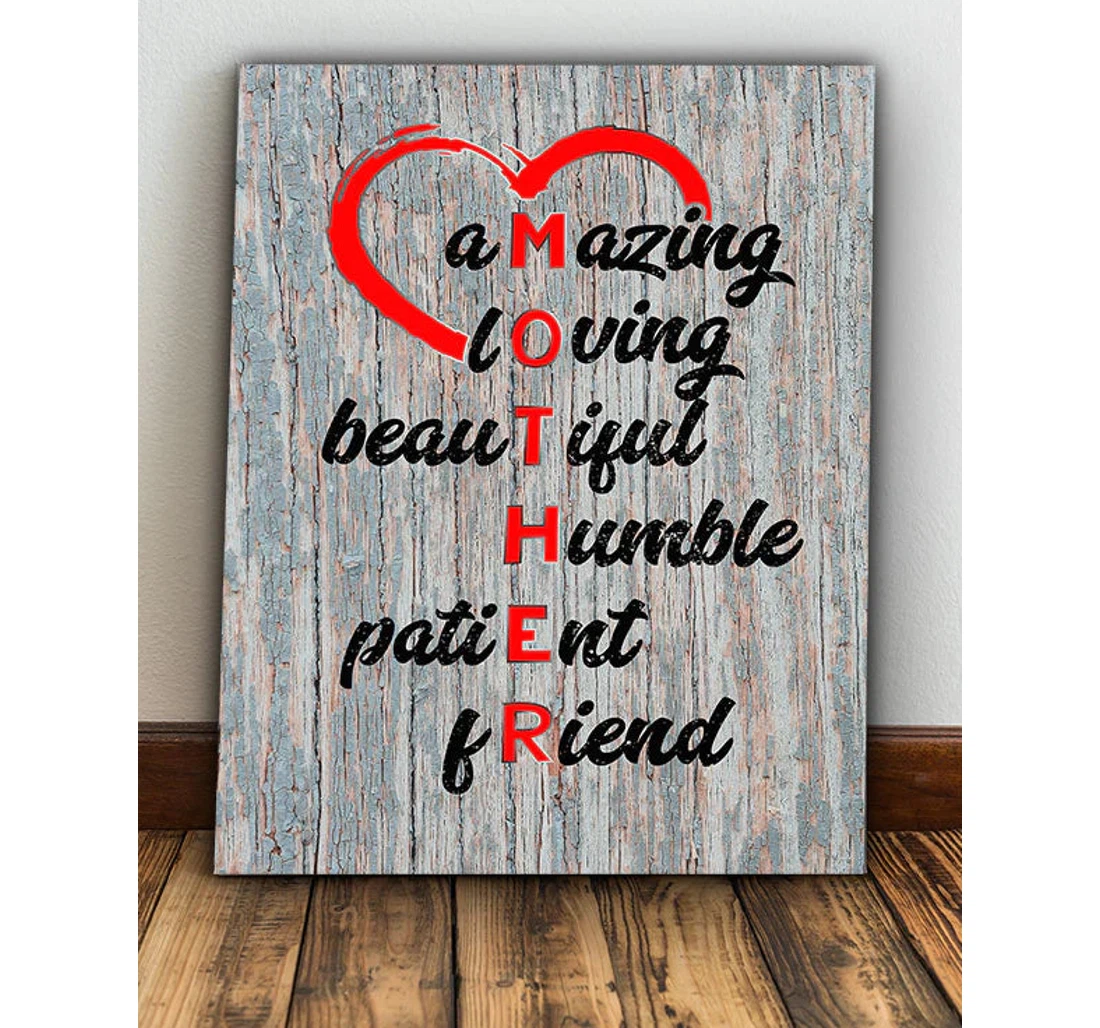 Poster, Canvas - Personalized Mother Amazing Loving Beautiful Personalized Mother Mother's Day Gift Mom Print Framed Wall Art