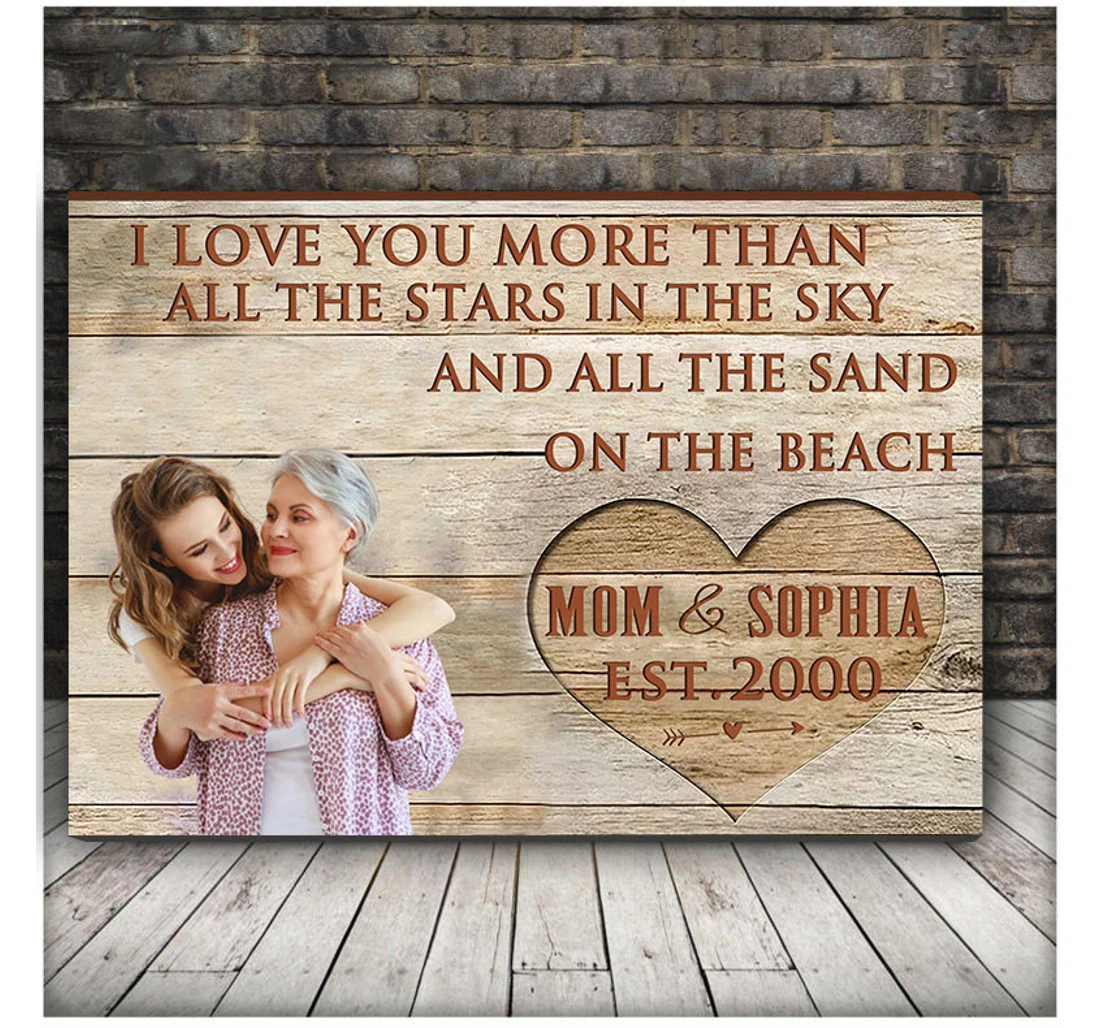 Personalized Poster, Canvas - Mothers Day From Daughter Mother And Daughter Good Mom Mom Print Framed Wall Art