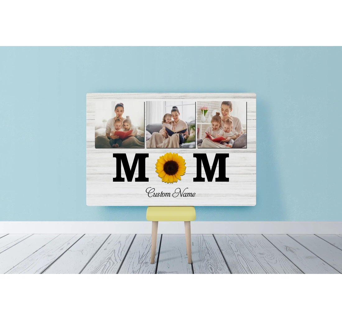 Poster, Canvas - Personalized Mother Sunflower Mom Sentimental Mother Custom Mom On Mother's Day Jc684 Print Framed Wall Art