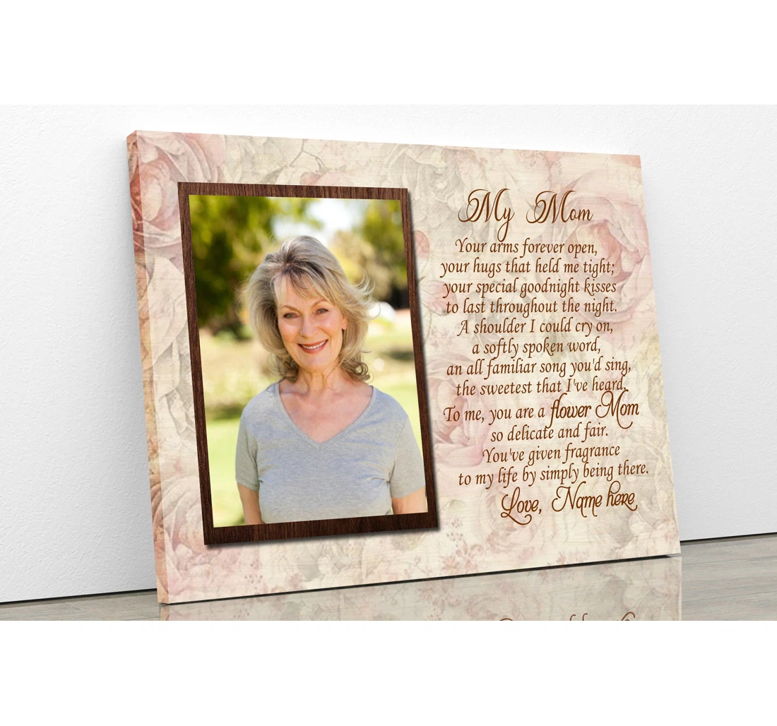 Poster, Canvas - Personalized My Mom Custom Her Mother Mom On Mother's Day Jc183 Print Framed Wall Art