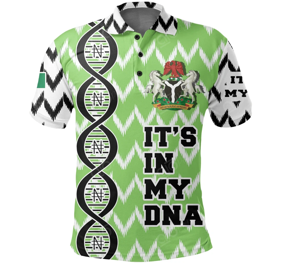 Personalized Nigeria Dna Home Kit - Polo Shirt
