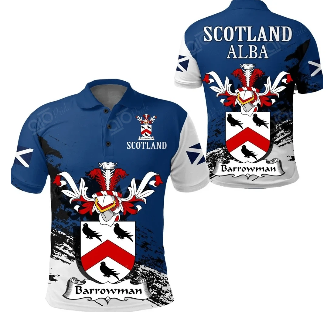 Personalized Barrowman Scottish Family Crest Scotland Special - Golf - Polo Shirt
