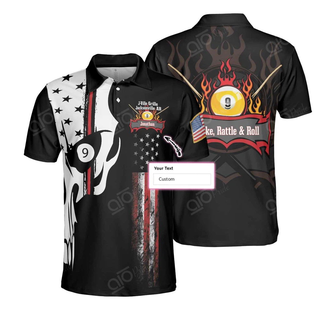 Custom Text J-ville Grille Jacksonville Ar - Polo Shirt