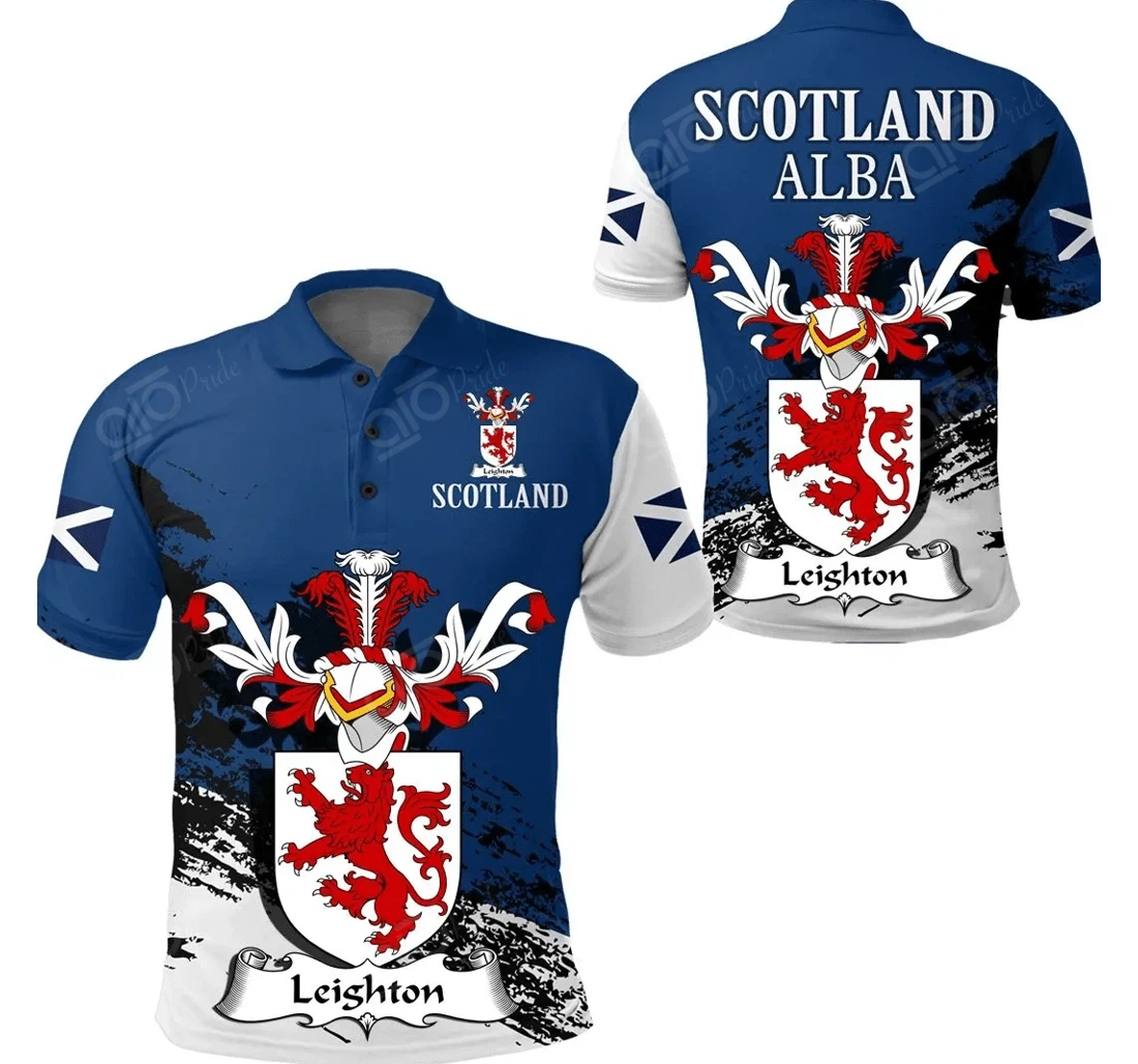 Personalized Leighton Scottish Family Crest Scotland Special - Golf - Polo Shirt