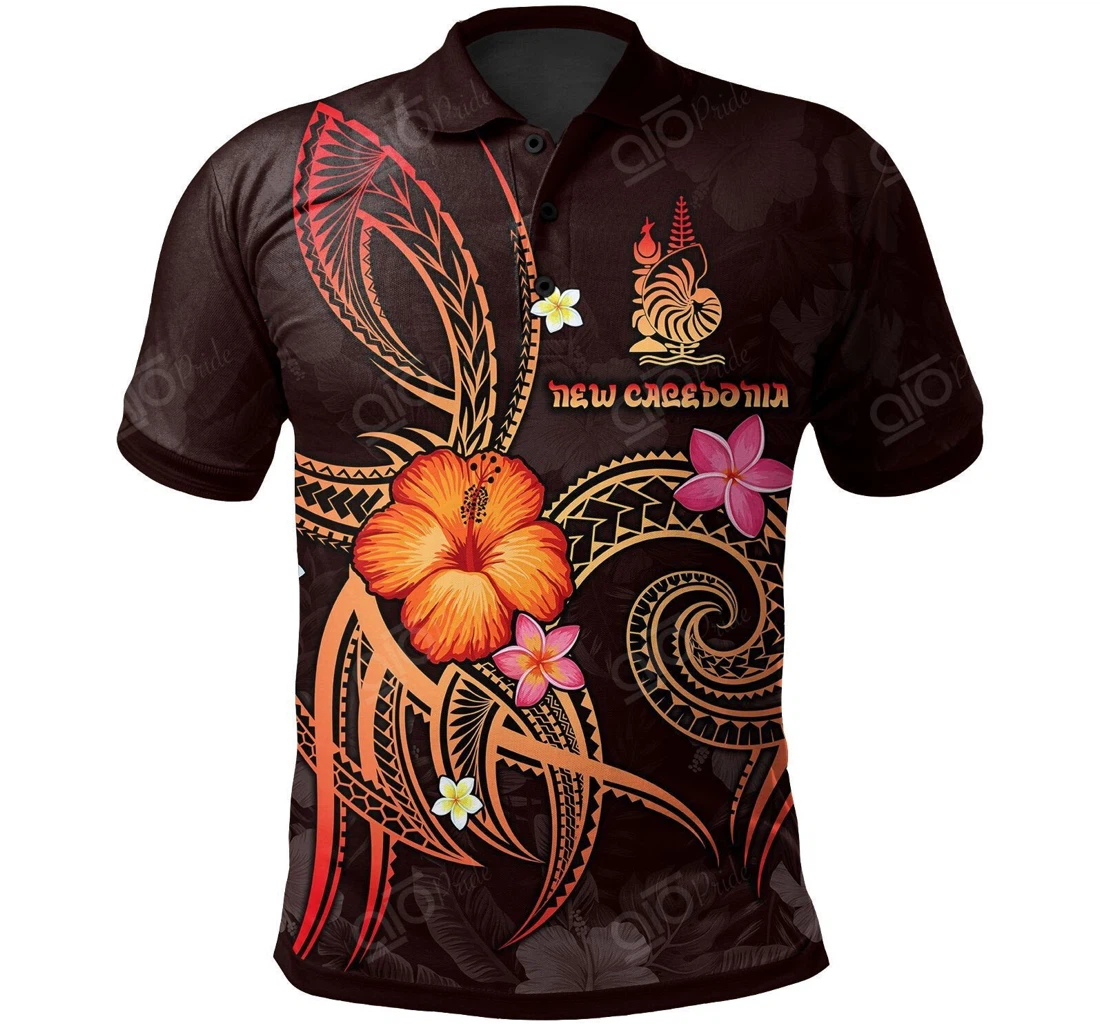 Personalized New Caledonia Polynesian - Legend Of New Caledonia Red - Polo Shirt