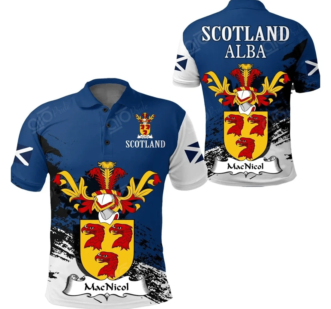 Personalized Macnicol Scottish Family Crest Scotland Special - Golf - Polo Shirt