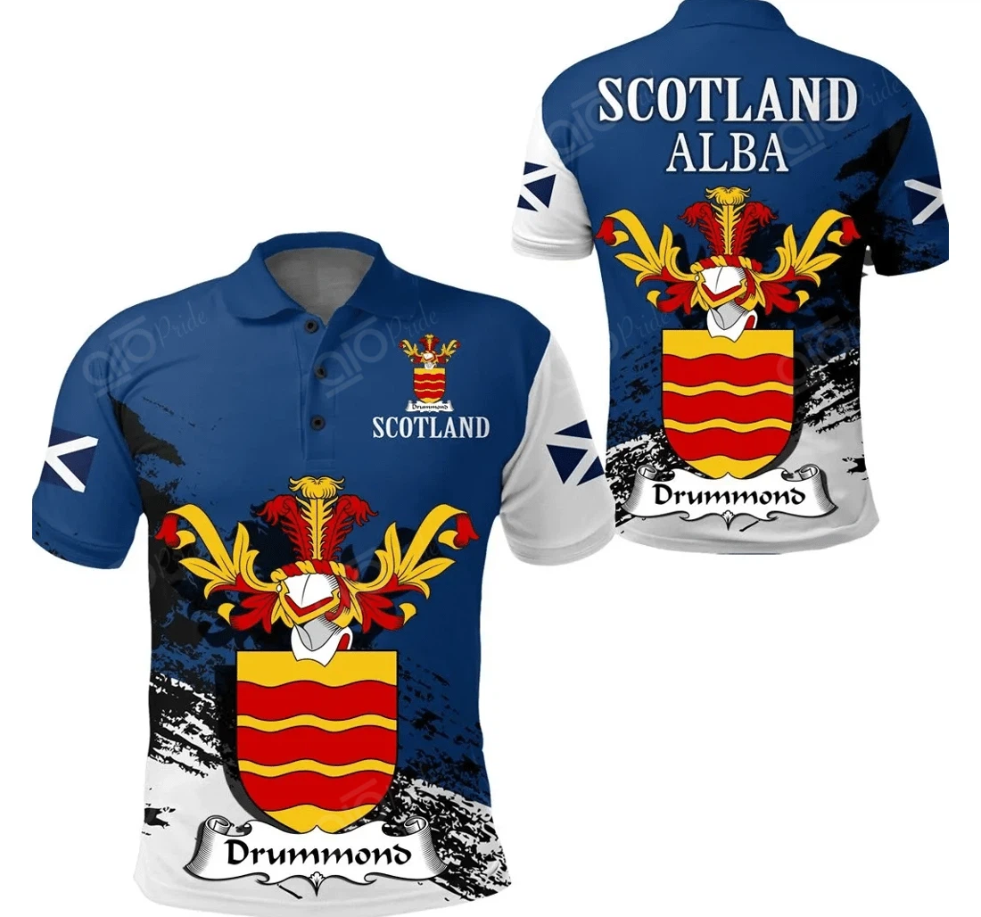 Personalized Drummond Scottish Family Crest Scotland Special - Golf - Polo Shirt