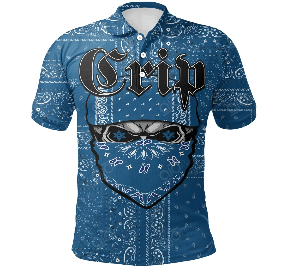 Personalized Crips Gang - Special Skull - Polo Shirt - All Star Shirt