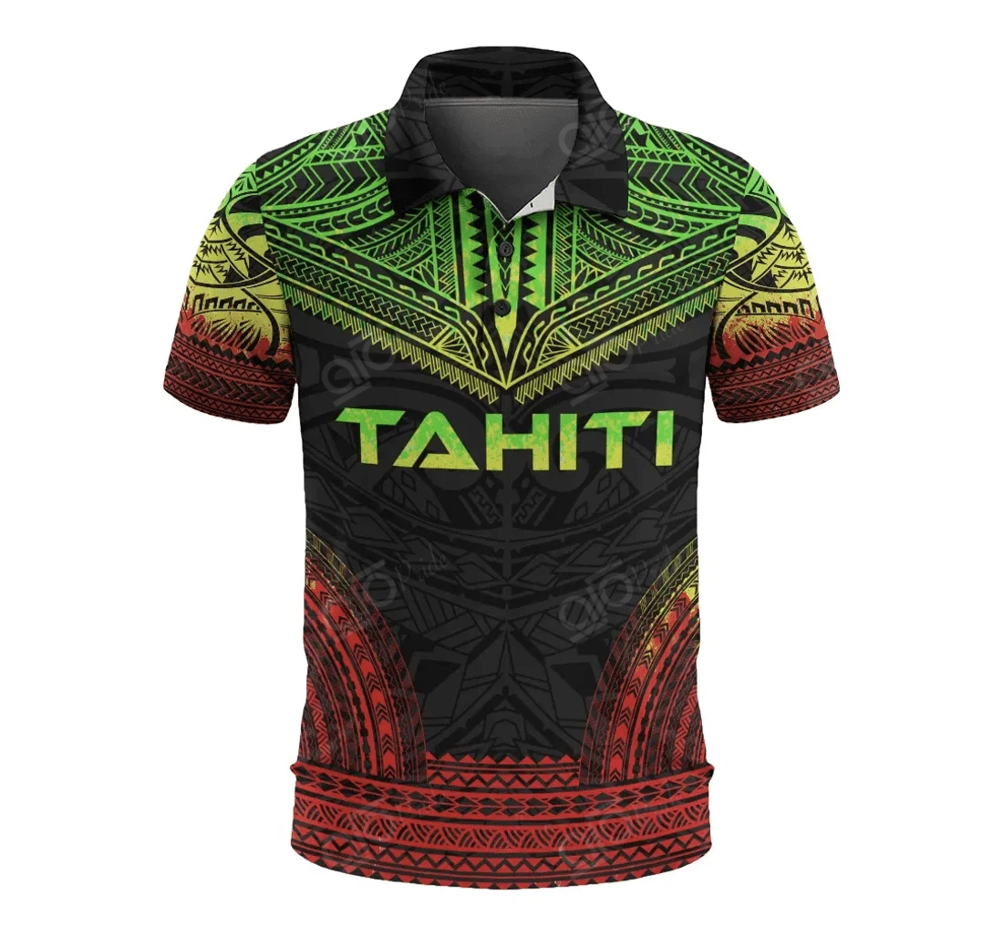 Personalized Tahiti - Polynesian Chief Reggae Version - Polo Shirt