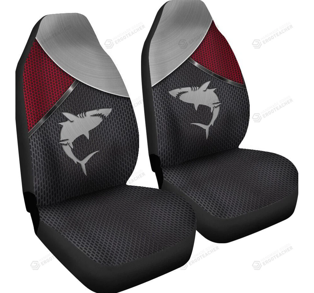 Shark Metal Style Universal Front Car Seat Cover