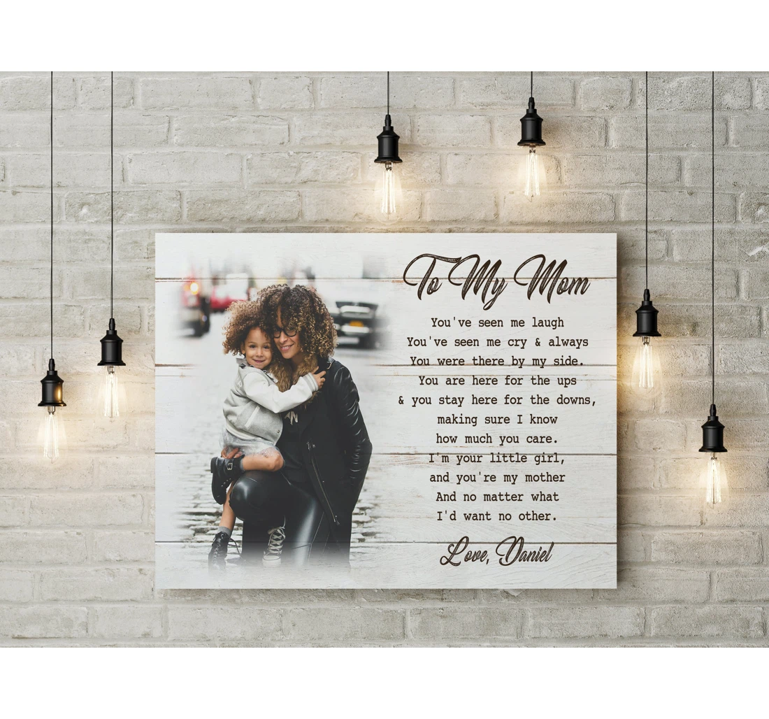 Poster, Canvas - Personalized Mom Daughter Mother Custom Mother's Day Mom N2462 Print Framed Wall Art