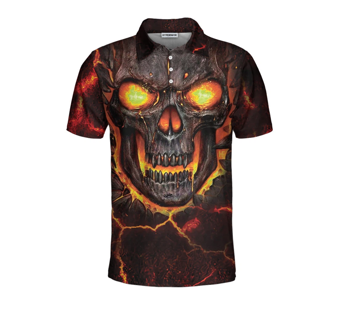 Personalized Tucking Fen Pin Skull Bowling Design Scary Halloween Gift For Bowling Lovers - Polo Shirt