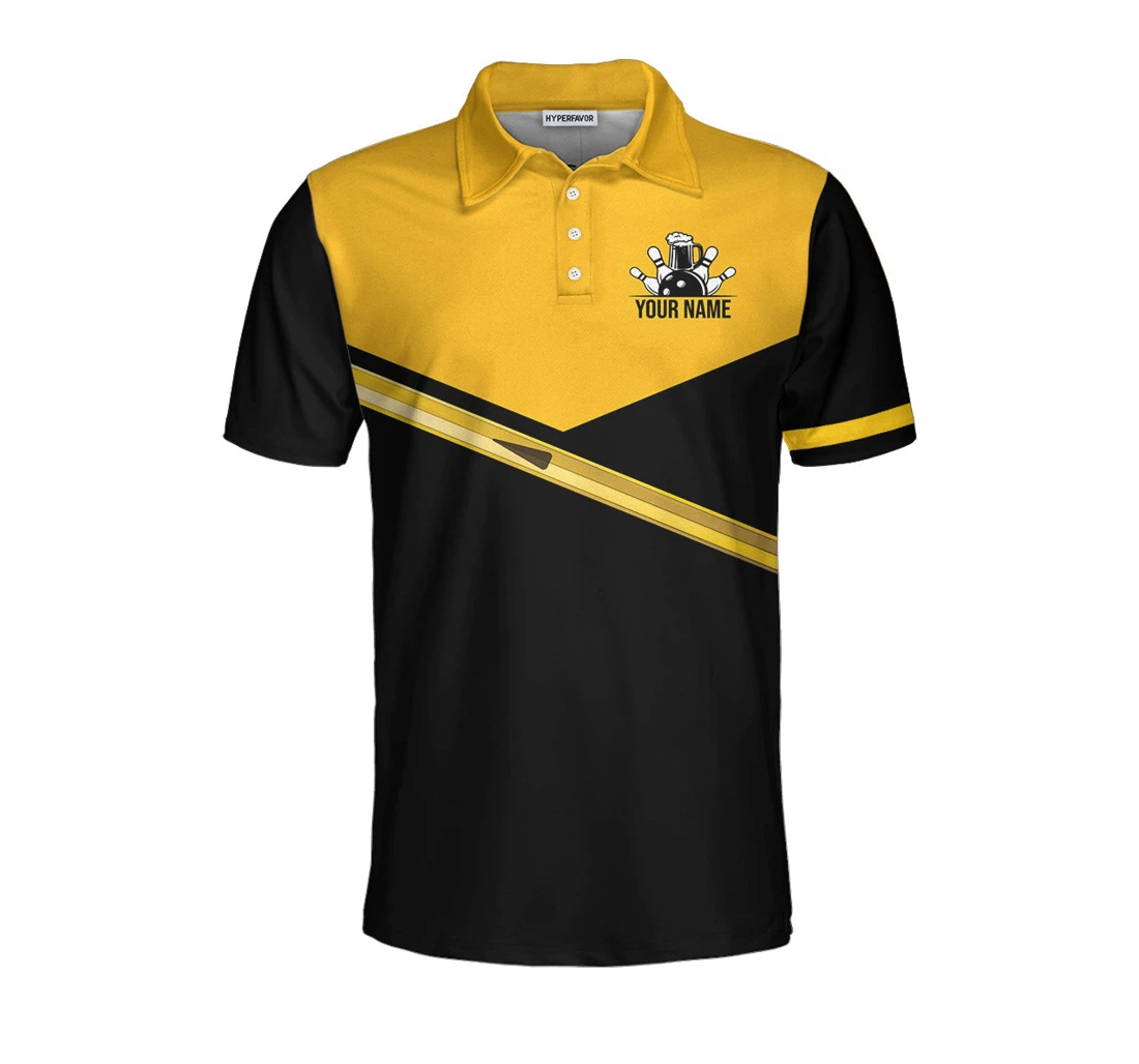 Weekend Forecast Bowling With A High Chance Of Drink Custom Personalized Bowling For Beer Lovers - Polo Shirt