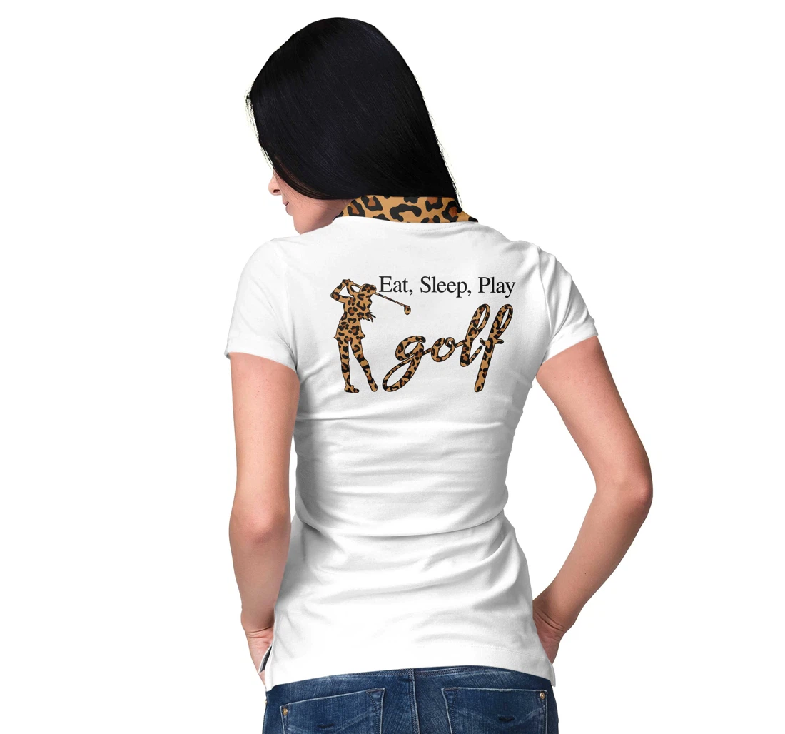 Personalized Golf Girl Eat Sleep Play Golf - Polo Shirt