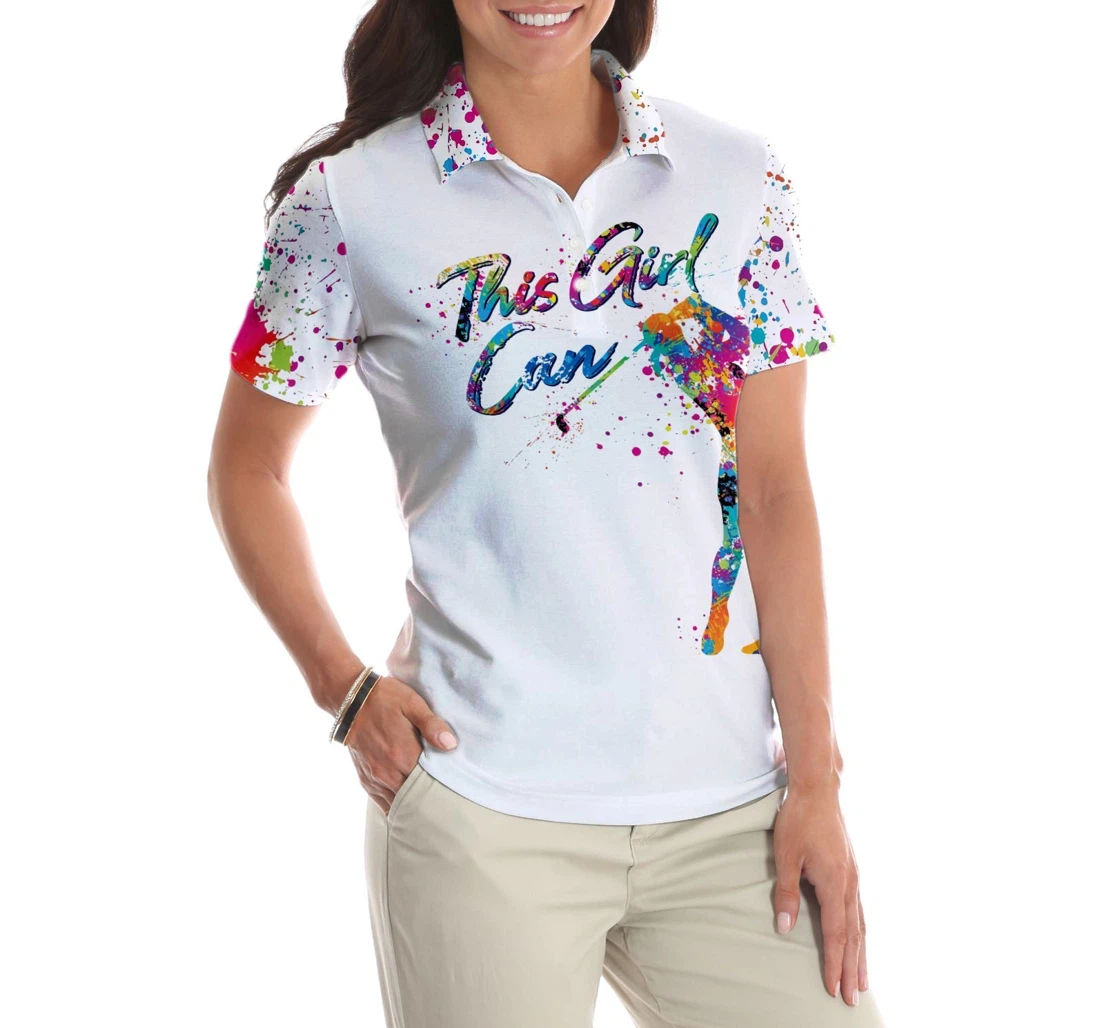 Personalized This Girl Can Golf - Polo Shirt