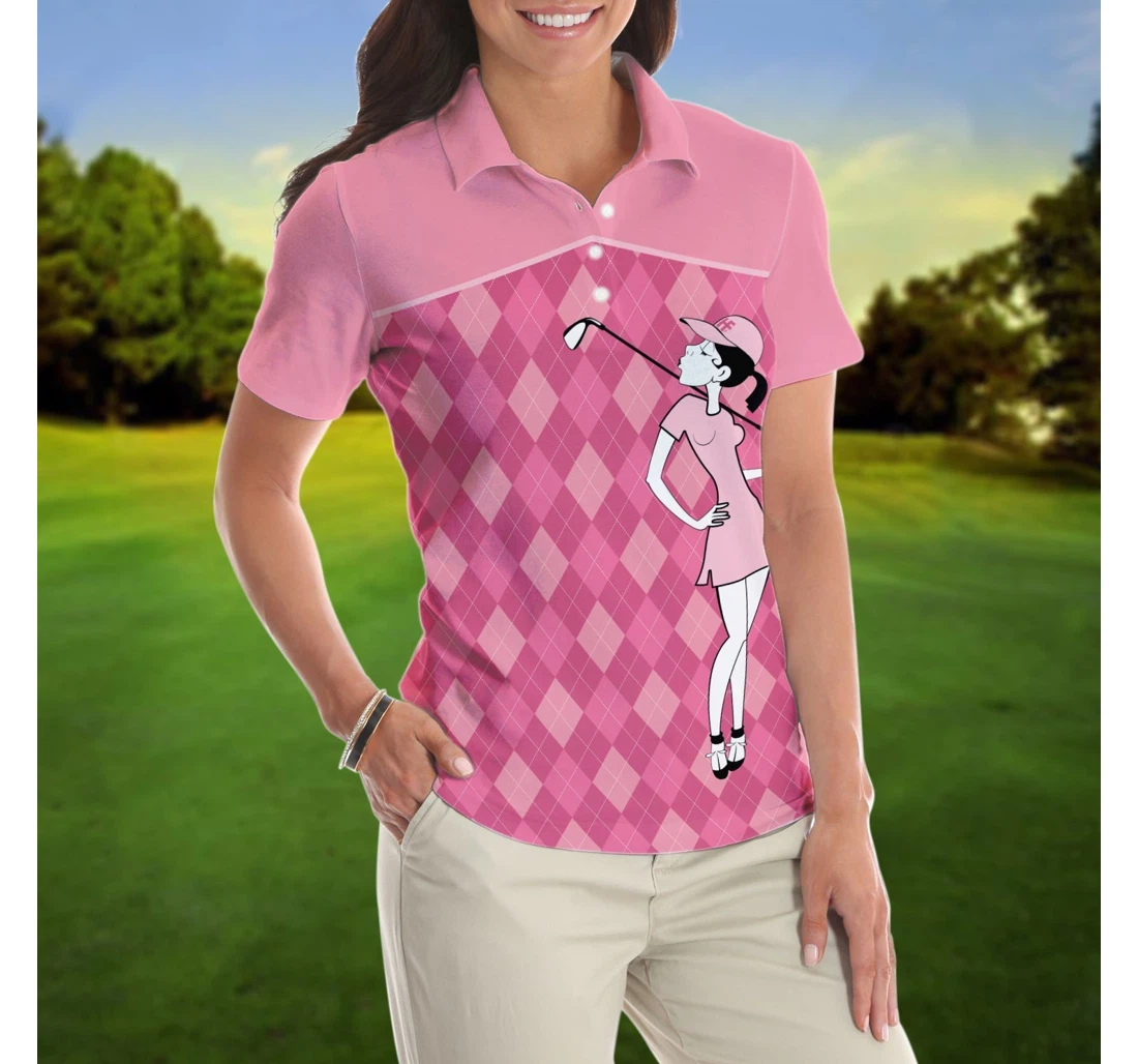 Personalized You Say Girl Can't Golf I Say Watch Me Cool Golf For Golf Ladies - Polo Shirt